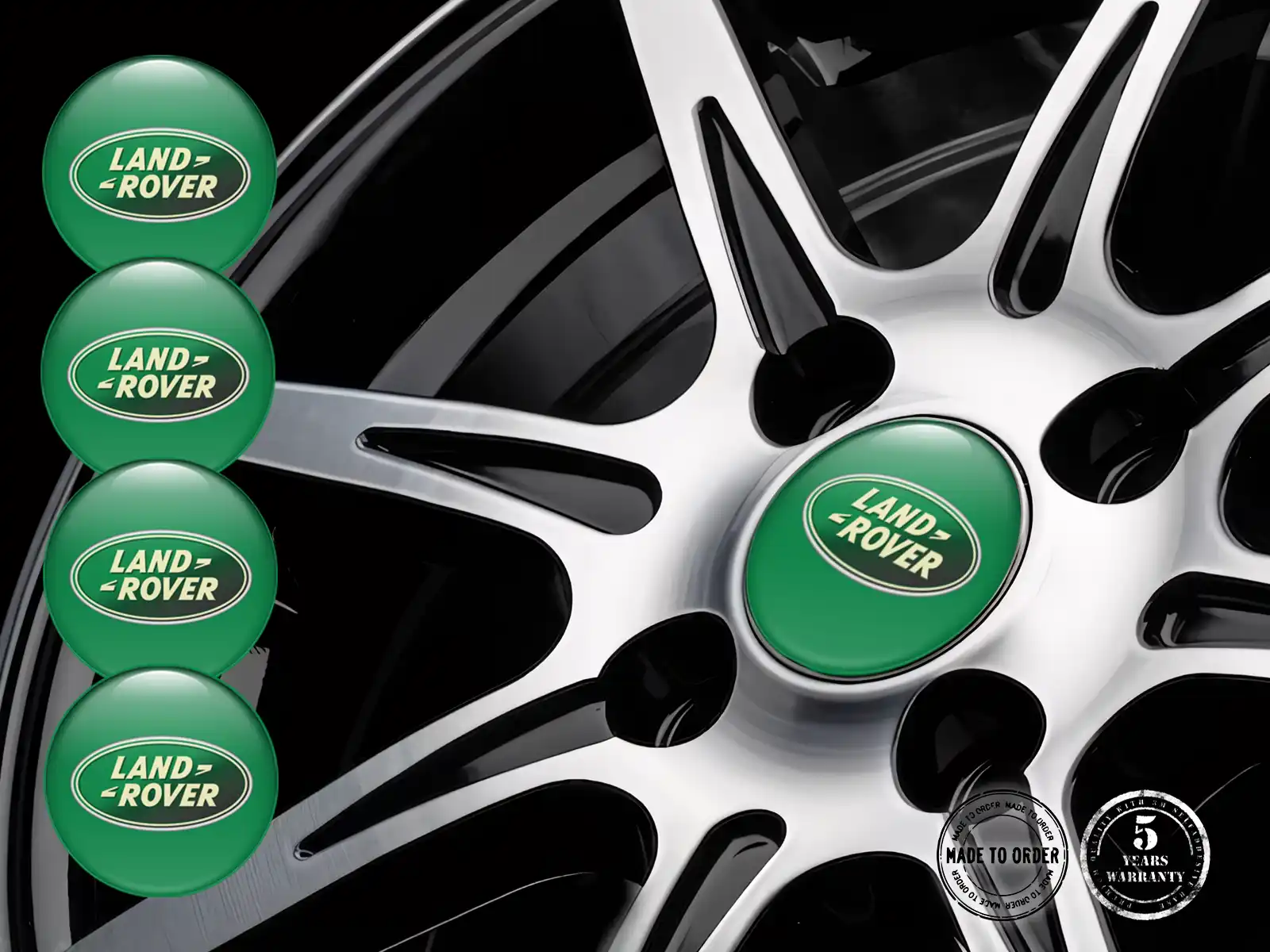 Land Rover Pegatinas de Epoxi Bombadas Emblemas de Autos de Lujo